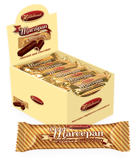Batonik marcepan migdałowo - czekoladowy w czekoladzie 50 g